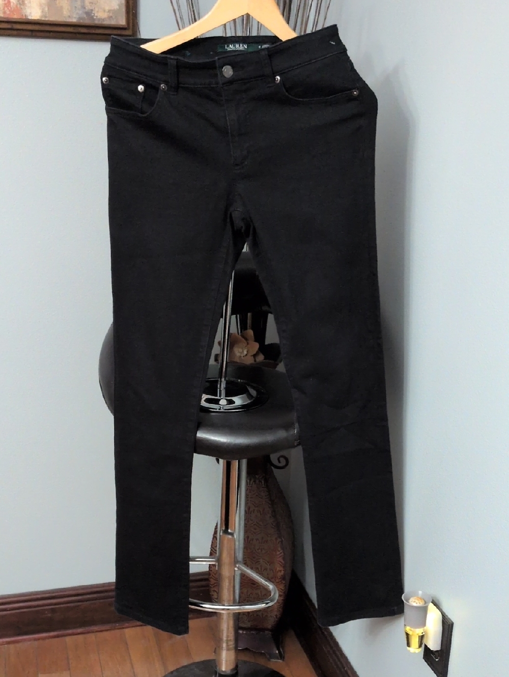 Lauren Ralph Lauren Black Premier Straight Jeans